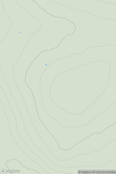 Thumbnail image for Carn na Saobhaidhe South Top [Glen Albyn and the Monadh Liath] [NH597130] showing contour plot for surrounding peak